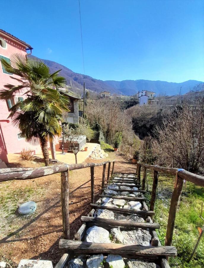 La Casa Rosa Di Segusino With Spa Jacuzzi In Garden Sequsino Экстерьер фото